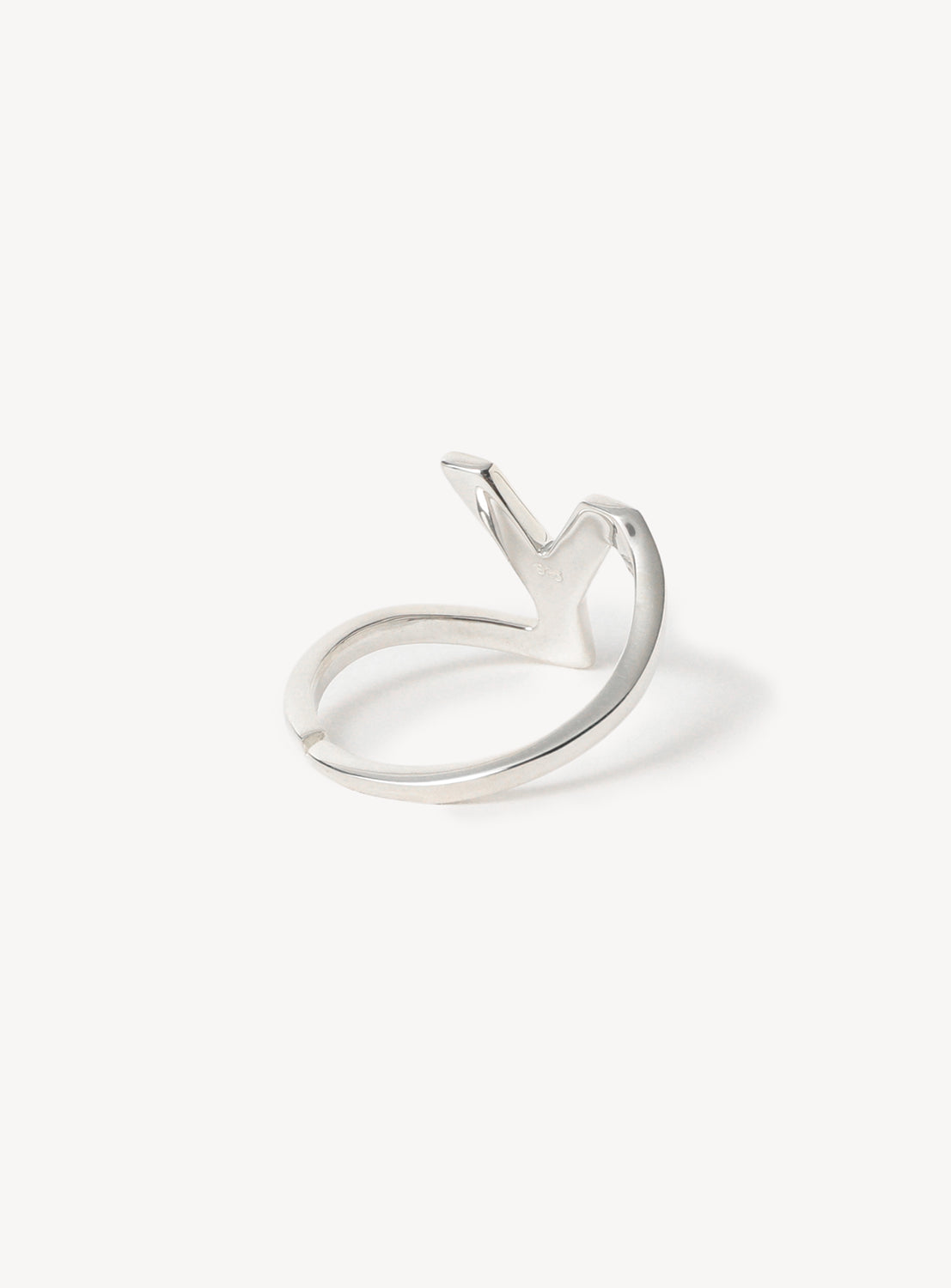 Silver 925 Initial Ring Y