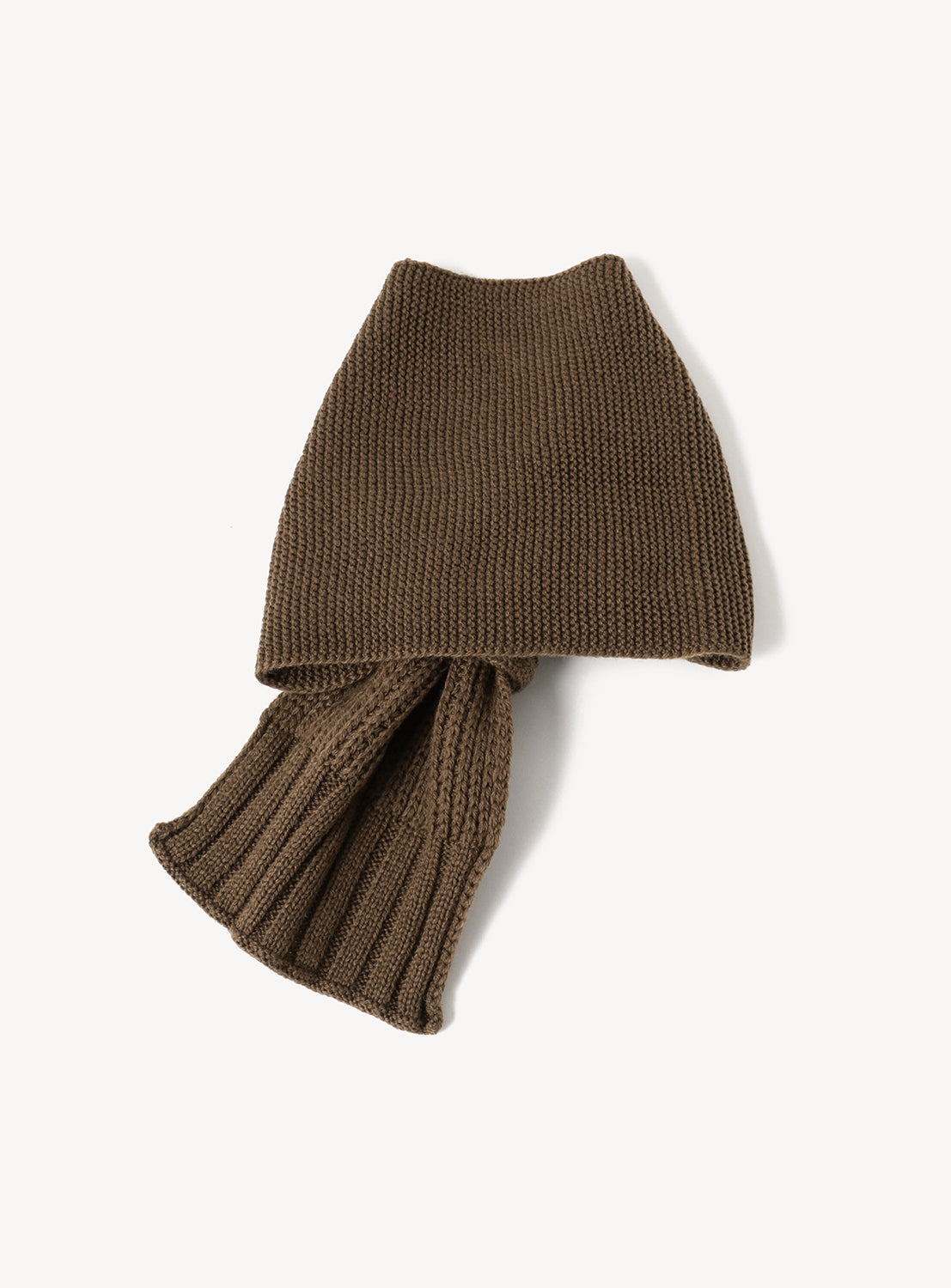 Tiered Rib Short Scarf