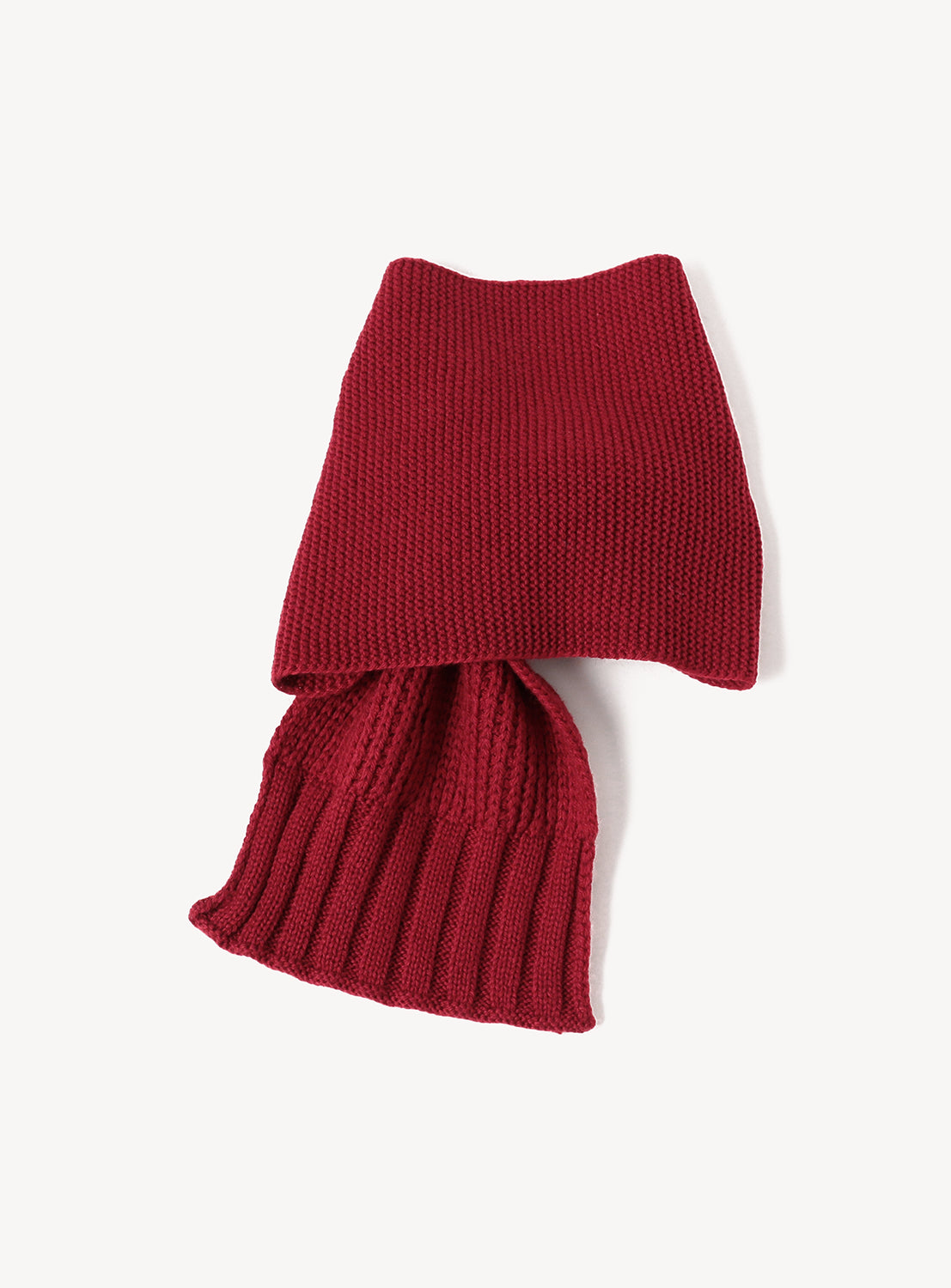 Tiered Rib Short Scarf