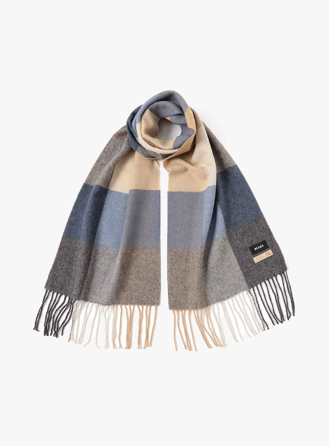 Block Check Alpaca Scarf