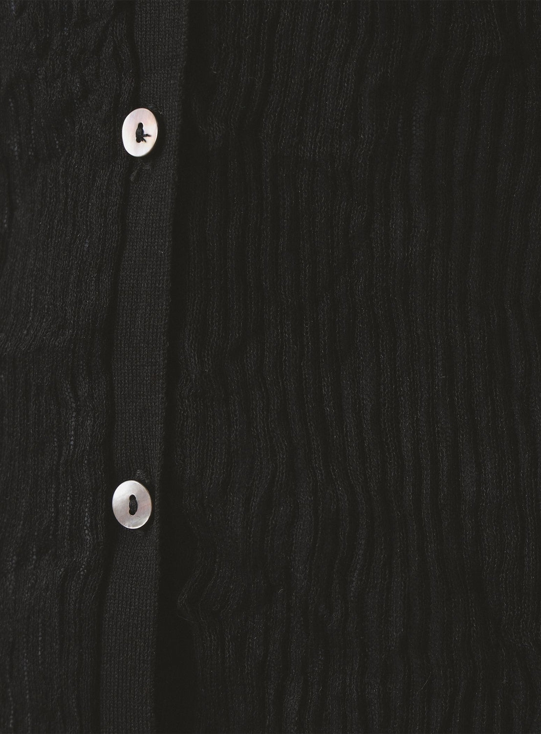 Sheer Rib Knit Polo Cardigan