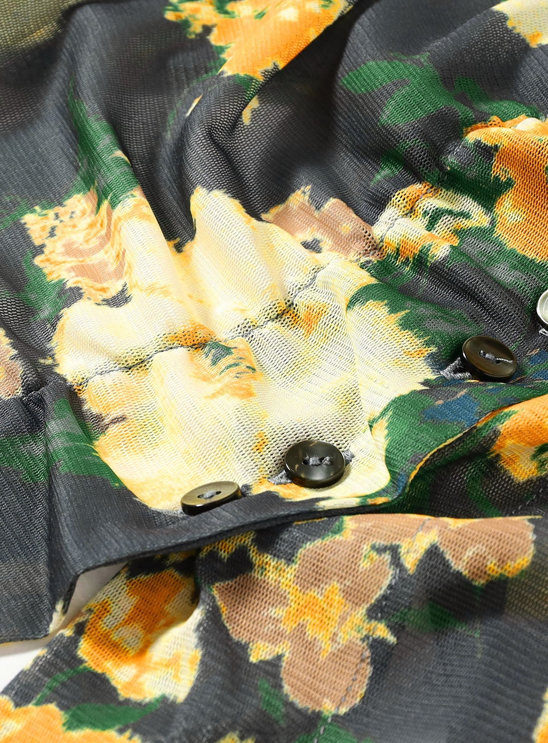 Sheer Floral Print Cardigan