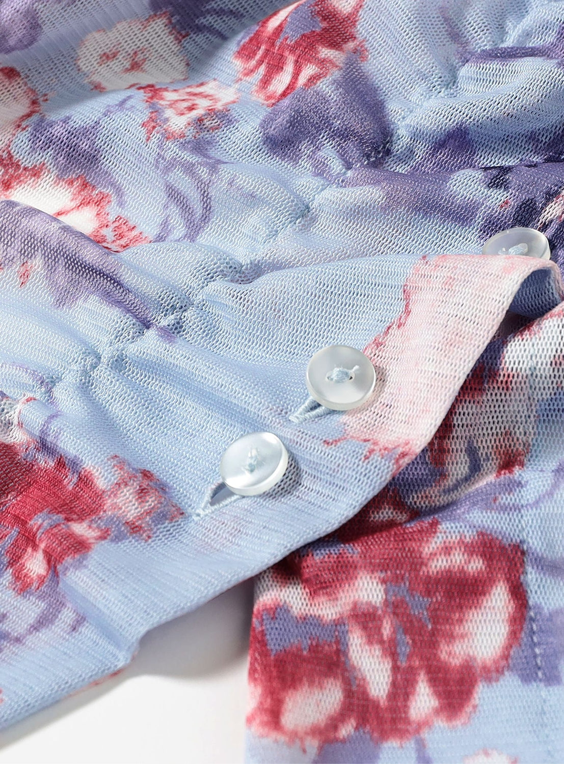 Sheer Floral Print Cardigan