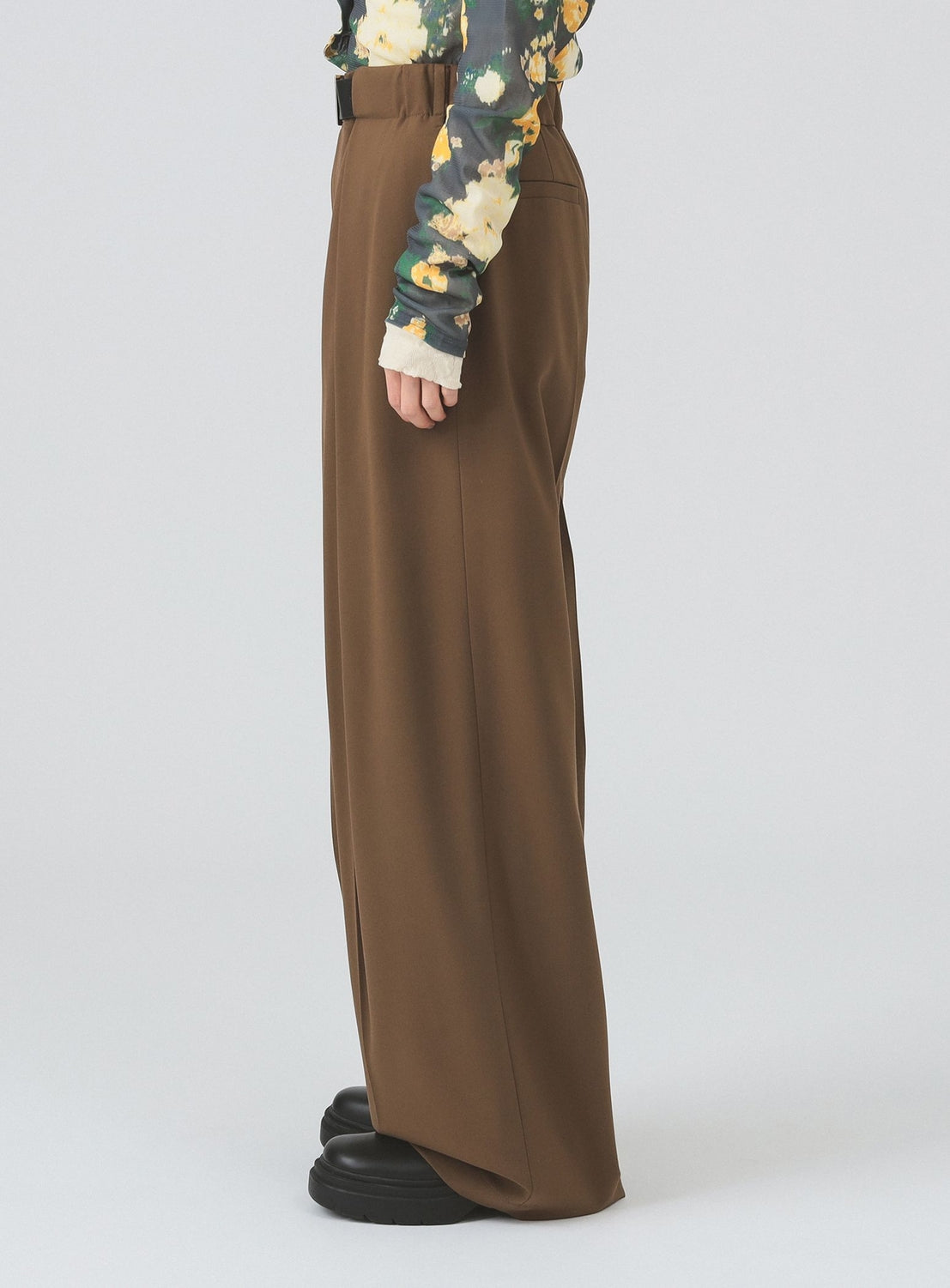 Belted Wide Leg Pants