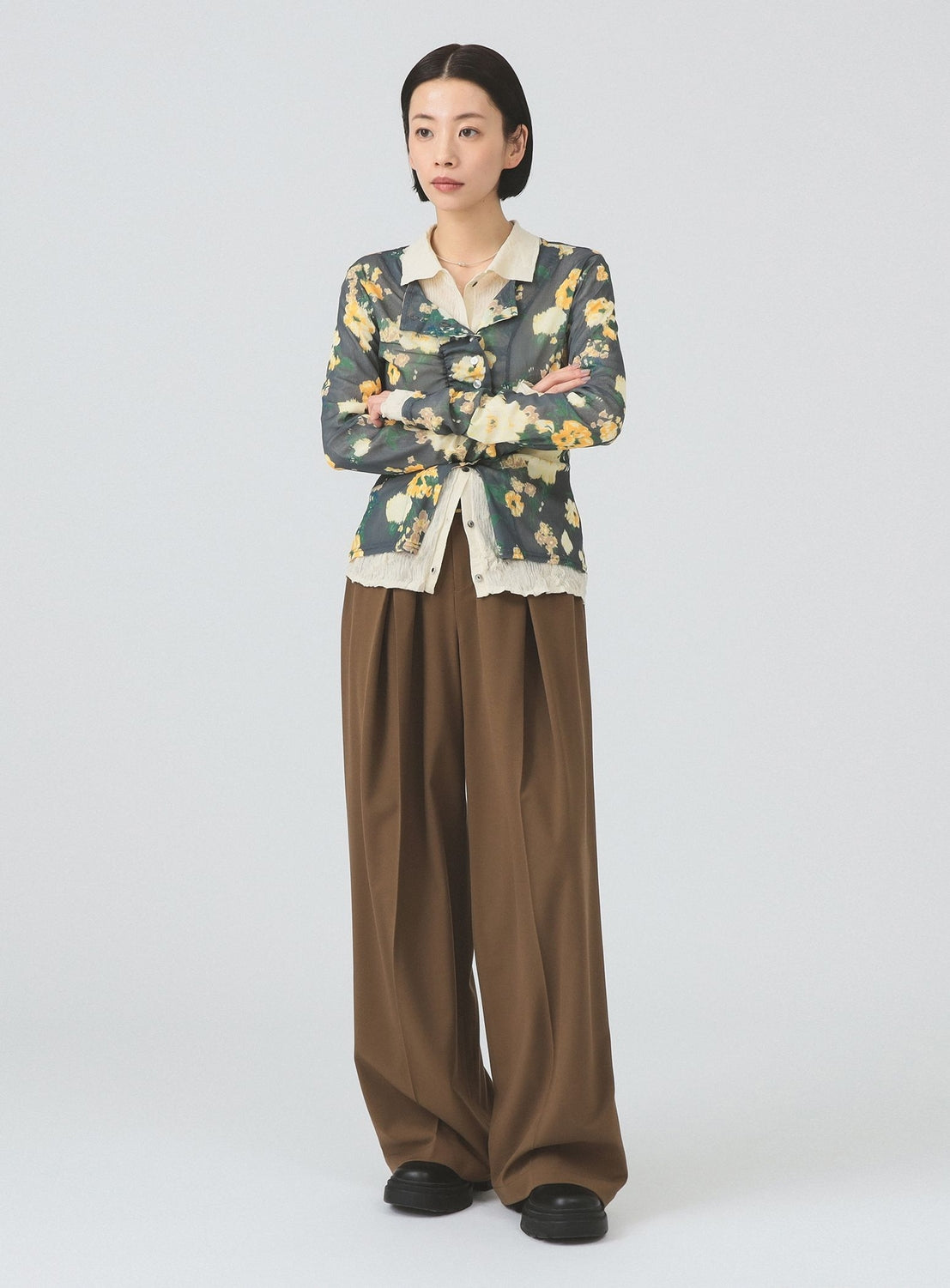 Belted Wide Leg Pants