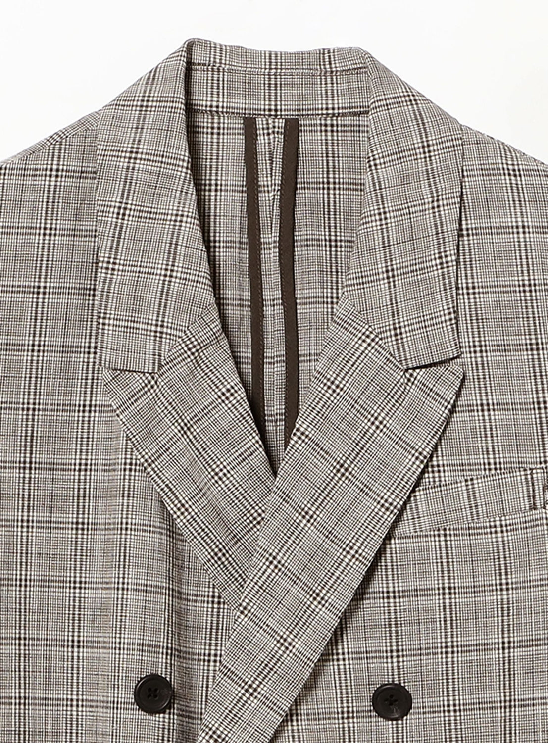 Plaid Double-Breasted Overshirt Jacket