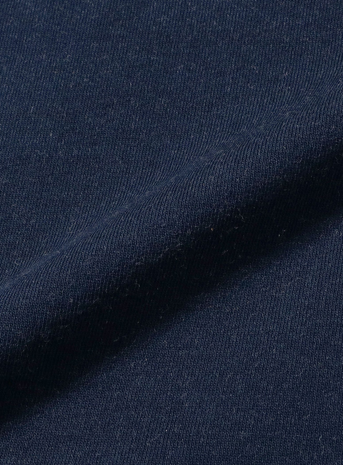 Kasuri-Dyed Cut-Off Crew Neck Sweatshirt