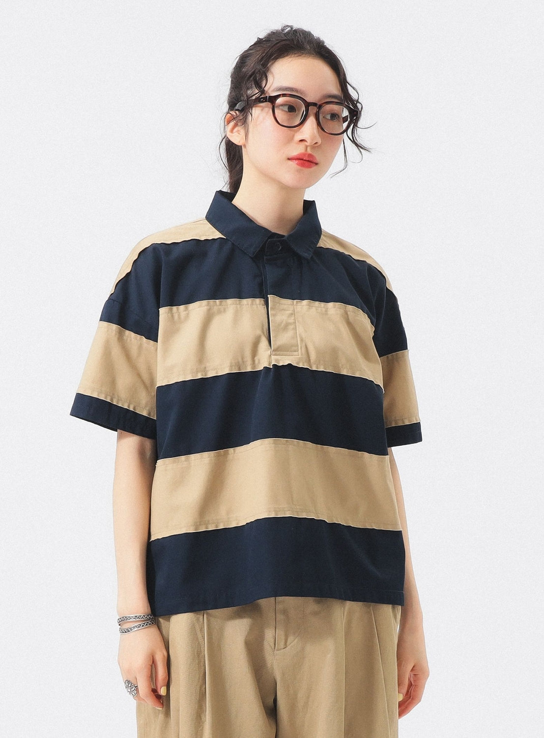 Paneled Rugby Shirt