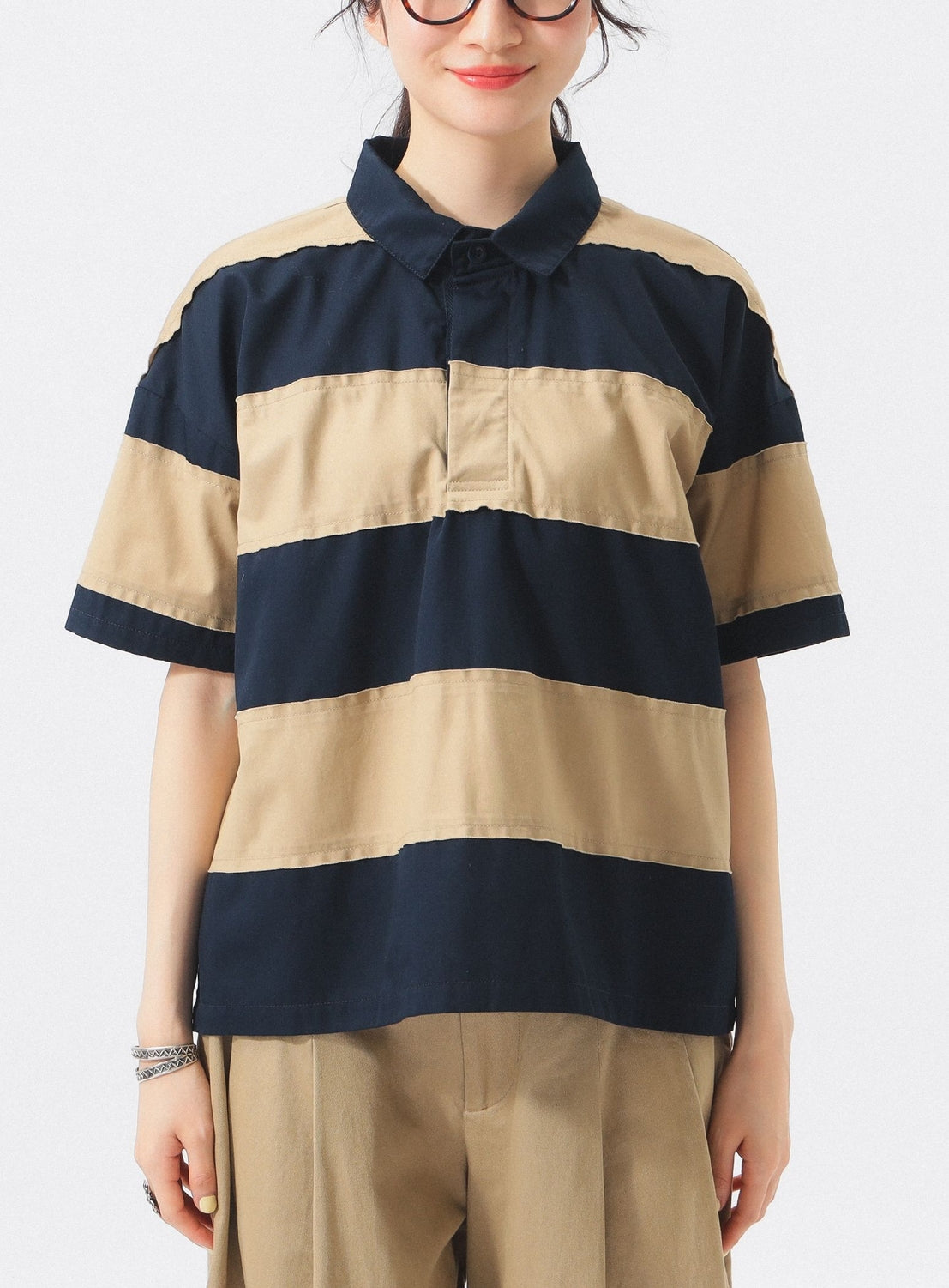 Paneled Rugby Shirt