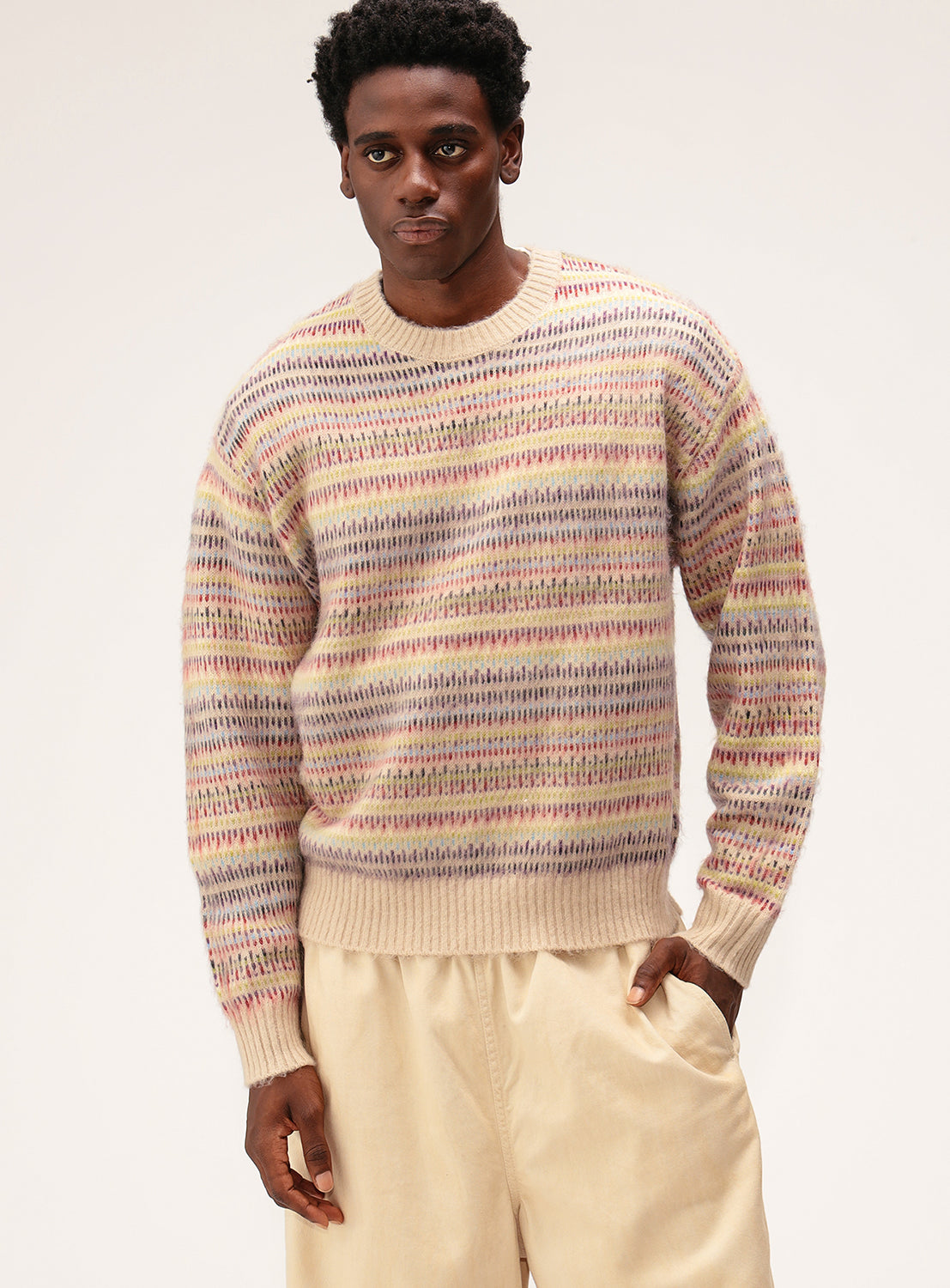 Ted Baker WMK-TEDTYY-Jacquard Gebreide Trui met Ronde Hals Ivoor, Ivoor, 38 Ted Baker WMK-TEDTYY-Jacquard Gebreide Trui met Ronde Hals Ivoor, Ivoor, 38
