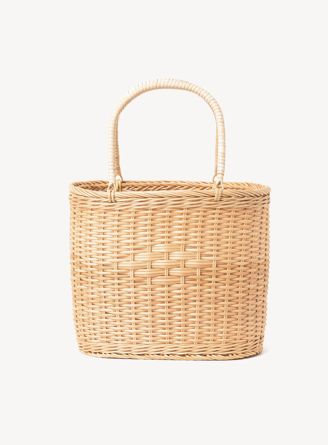 fennica Rattan Bucket Shopping Basket