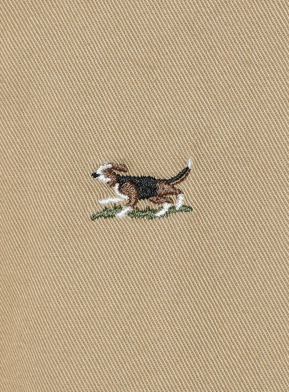 Dog Embroidered Chino Pants