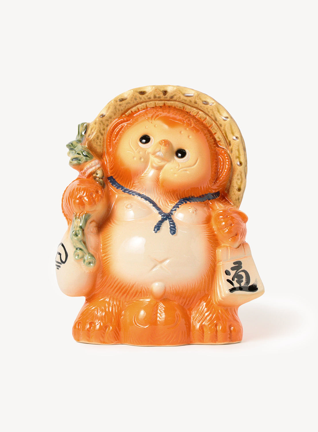 Large Orange Fortune Tanuki