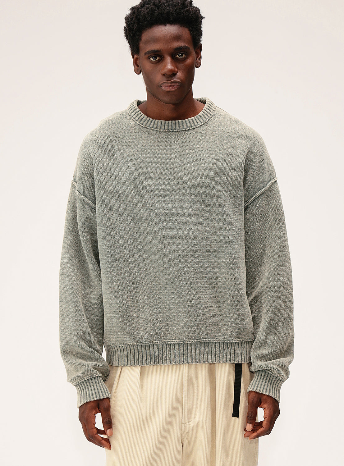 UNUSED 18SS 7G Crew Neck Knit Black 3 UNUSED 7G Crew ⁄⁄ BLACK 公式通販