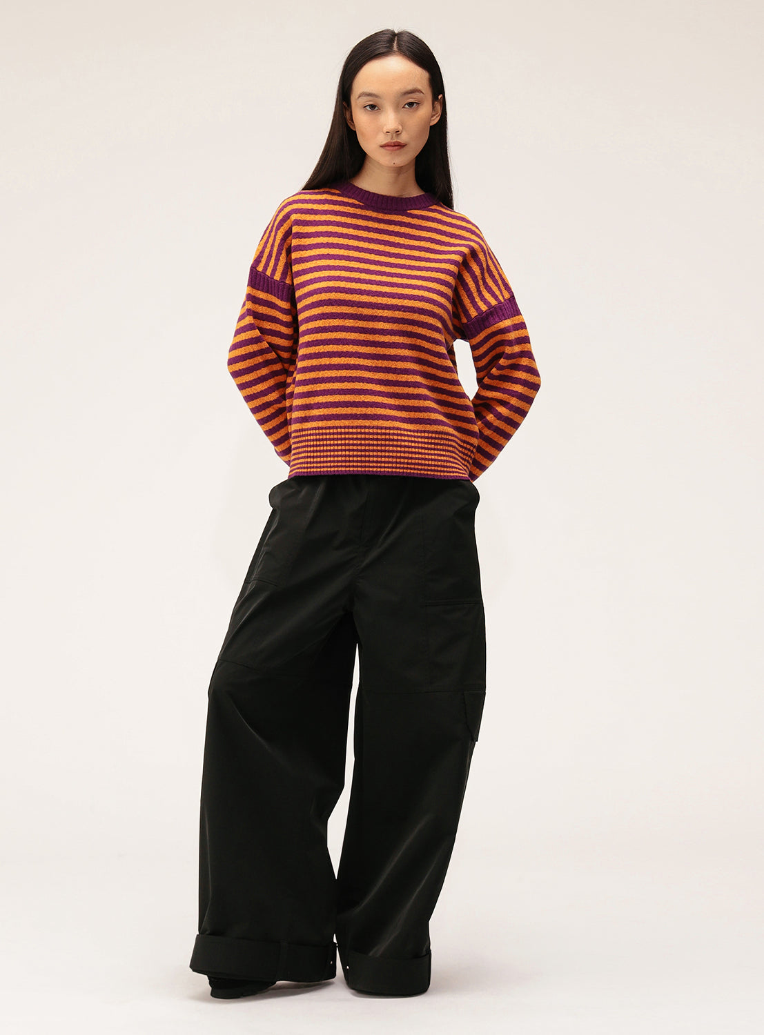 7G Striped Crew Knit