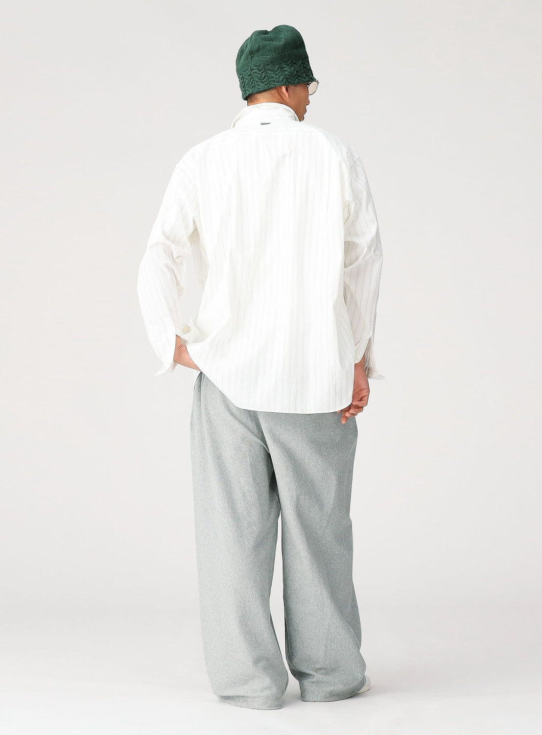 [Exclusive] Reverse Weave® Wide-Leg Trousers