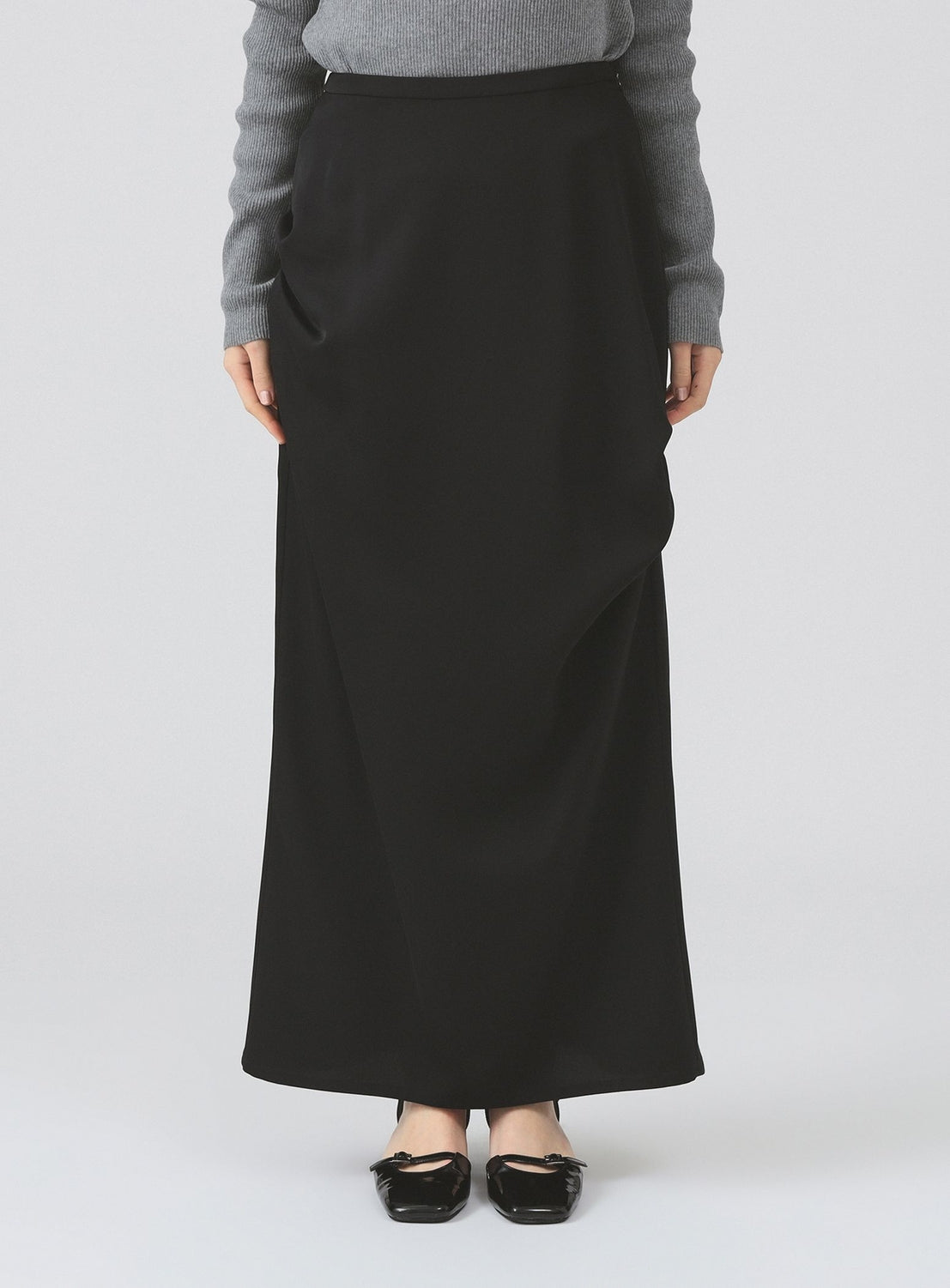Satin Drape Skirt