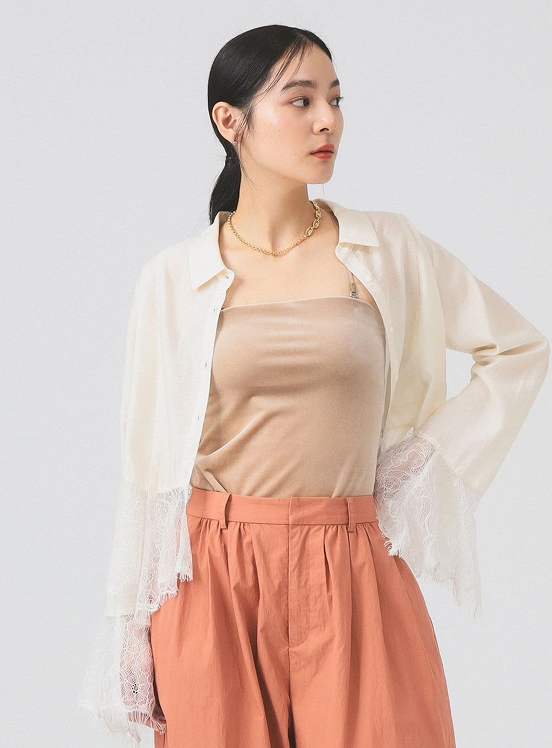 2-Way Convertible Velour Camisole