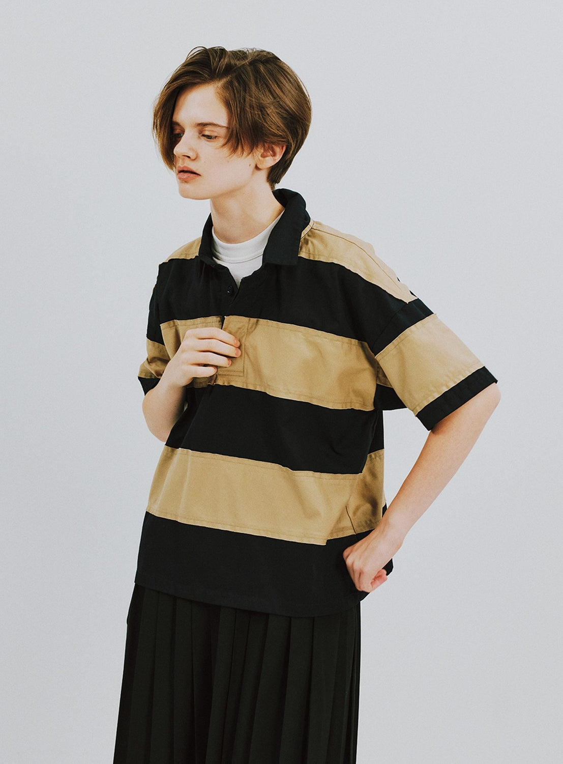 Paneled Rugby Shirt