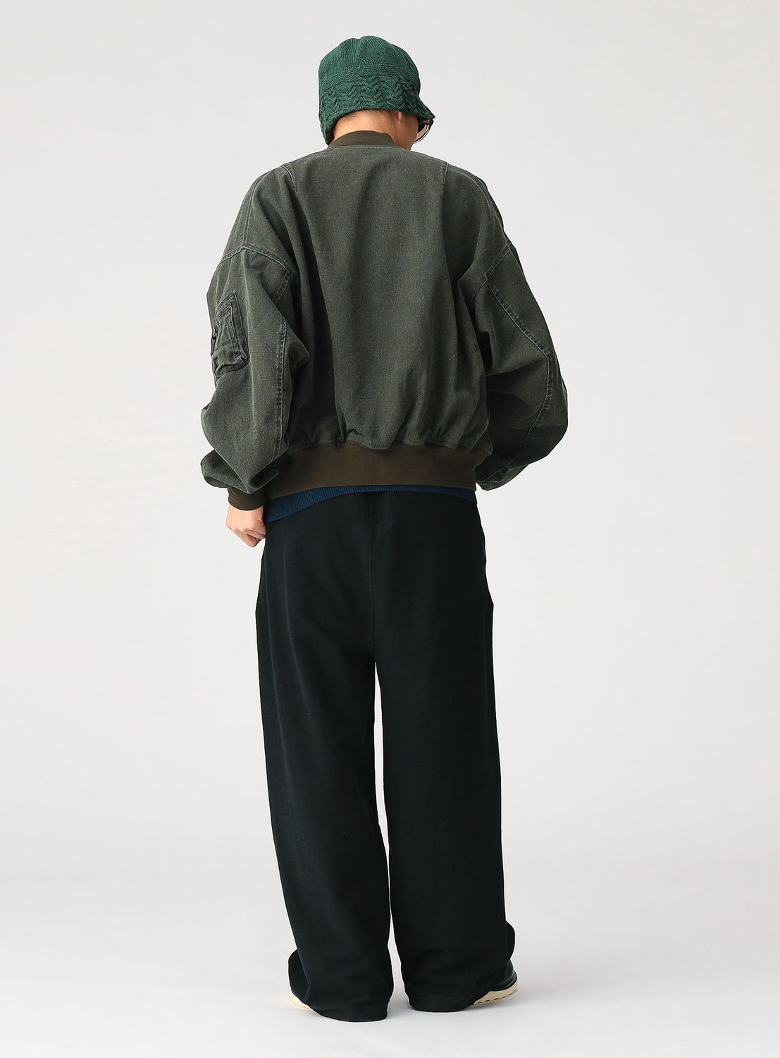 [Exclusive] Reverse Weave® Wide-Leg Trousers