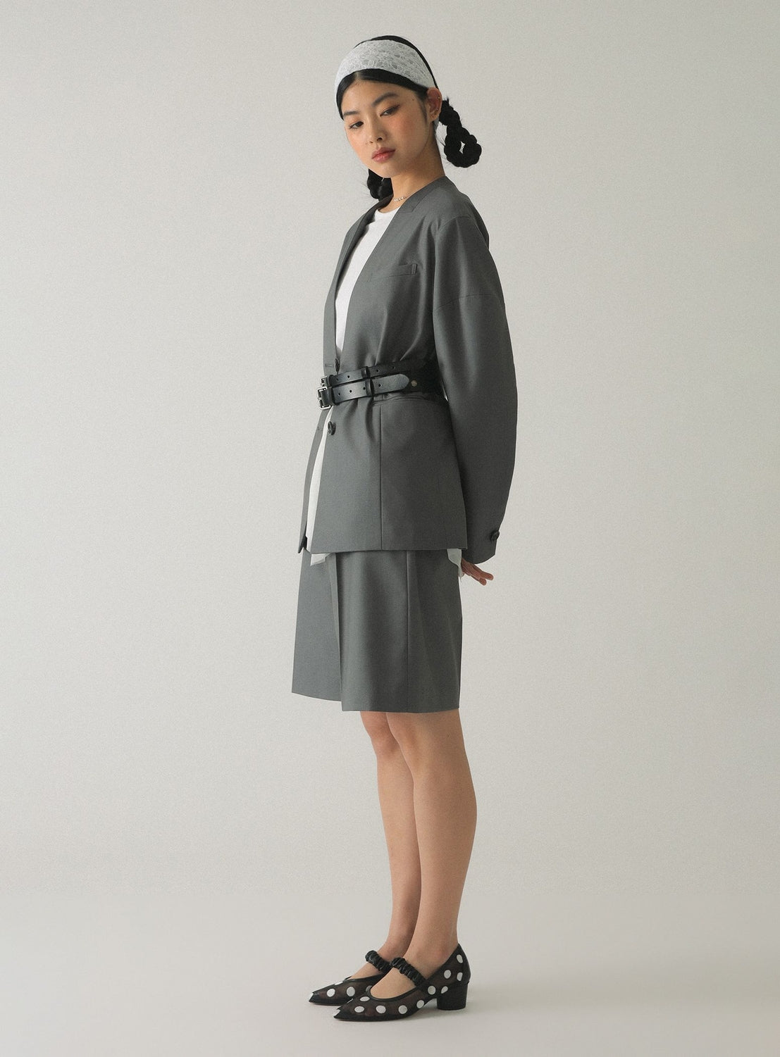 Collarless Jacket
