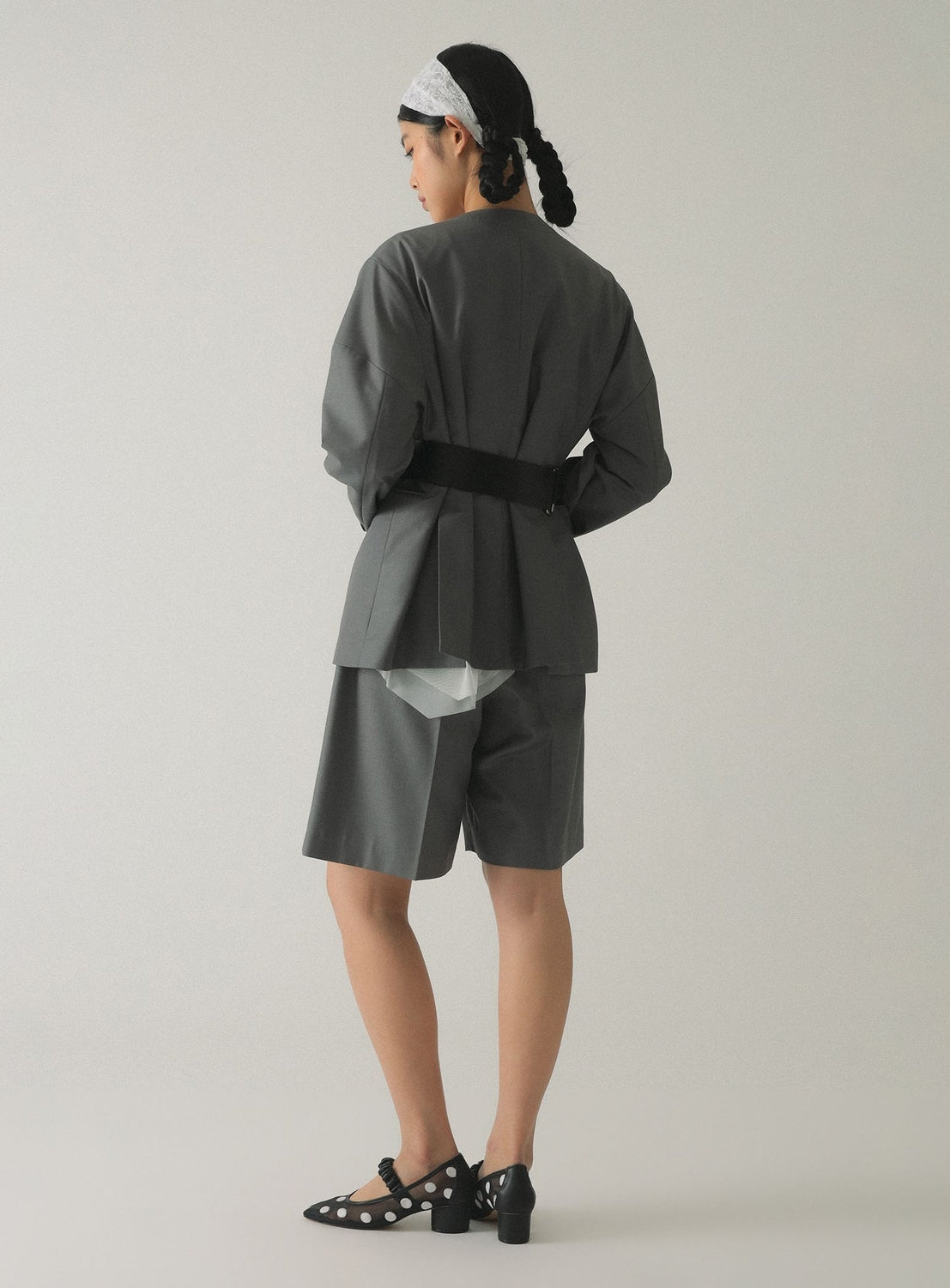 Collarless Jacket