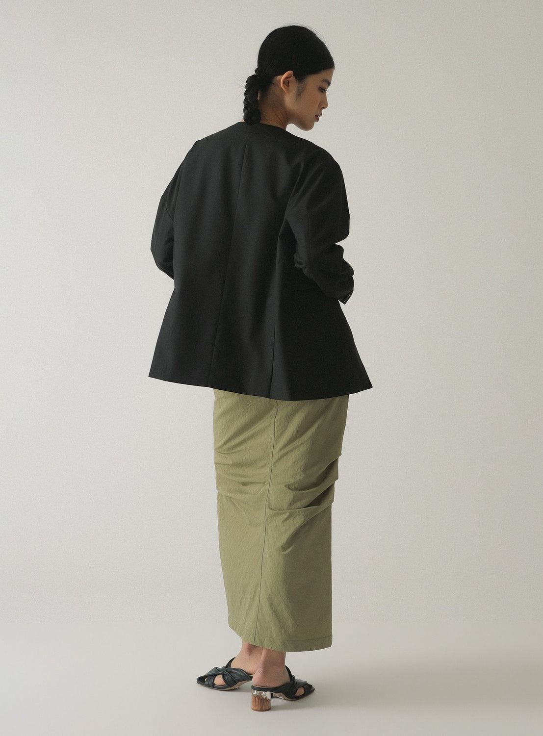 Collarless Jacket