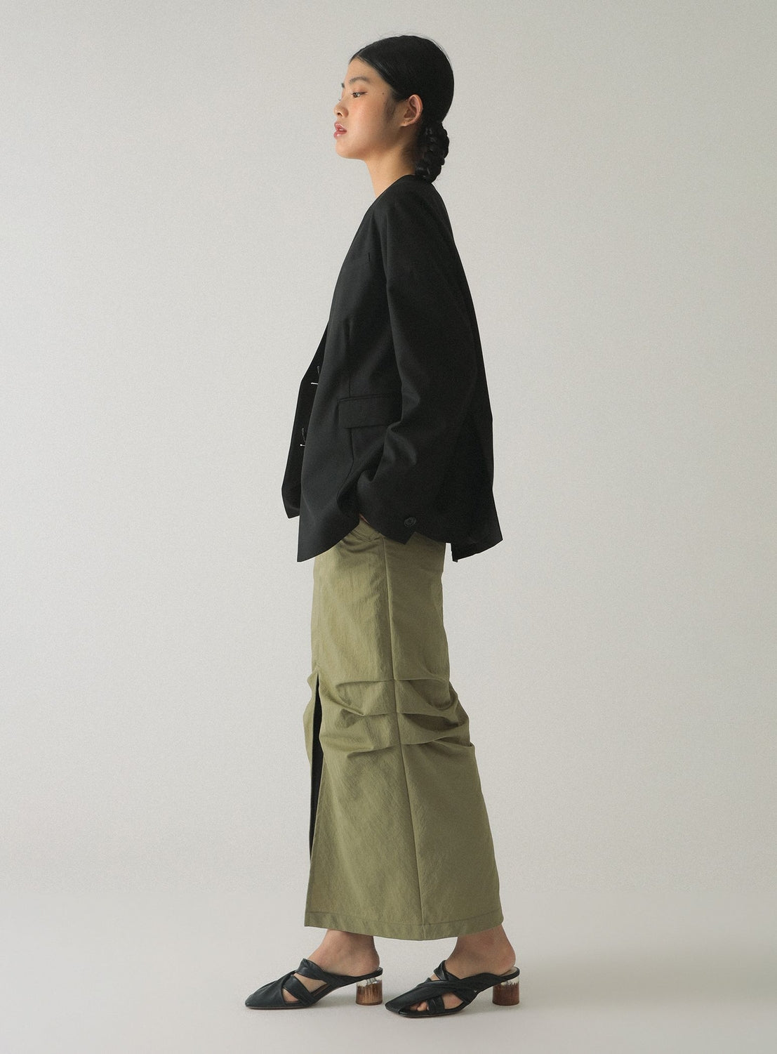 Collarless Jacket
