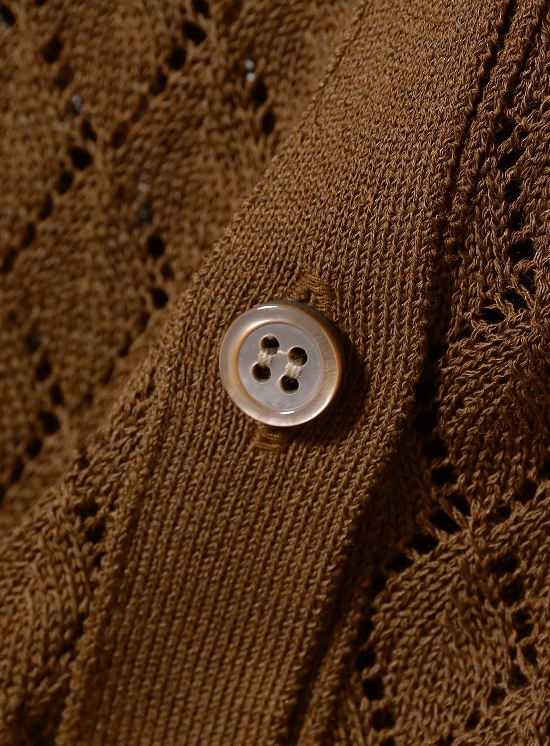Knit Short-Sleeve Cardigan
