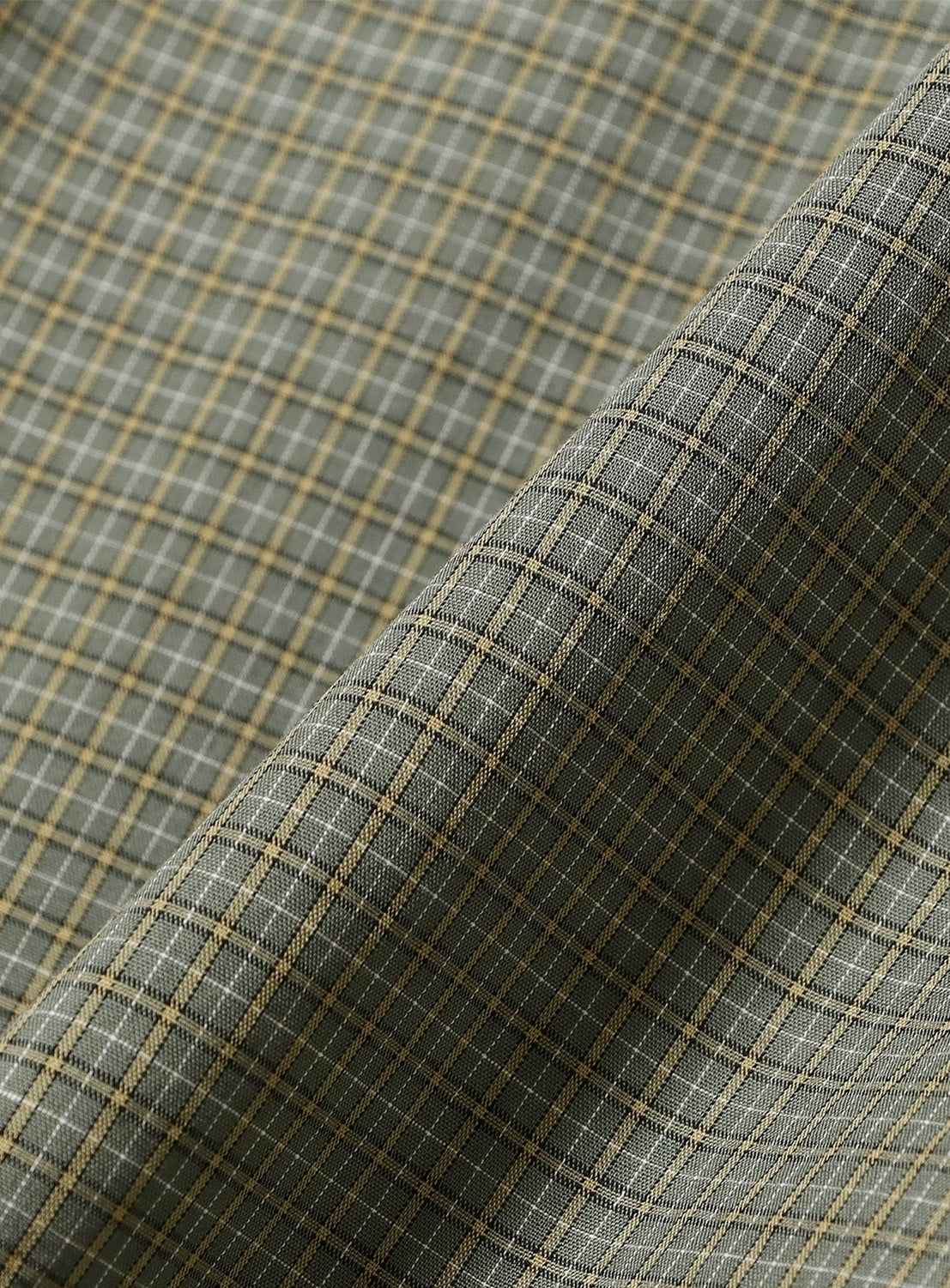 Mini-Check Pattern Pullover Shirt