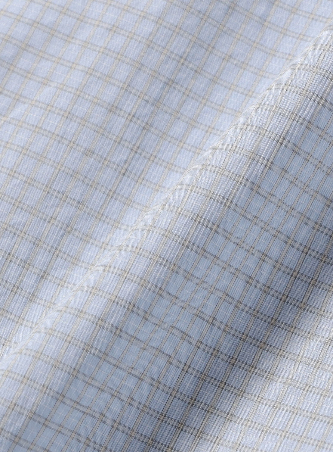 Mini-Check Pattern Pullover Shirt