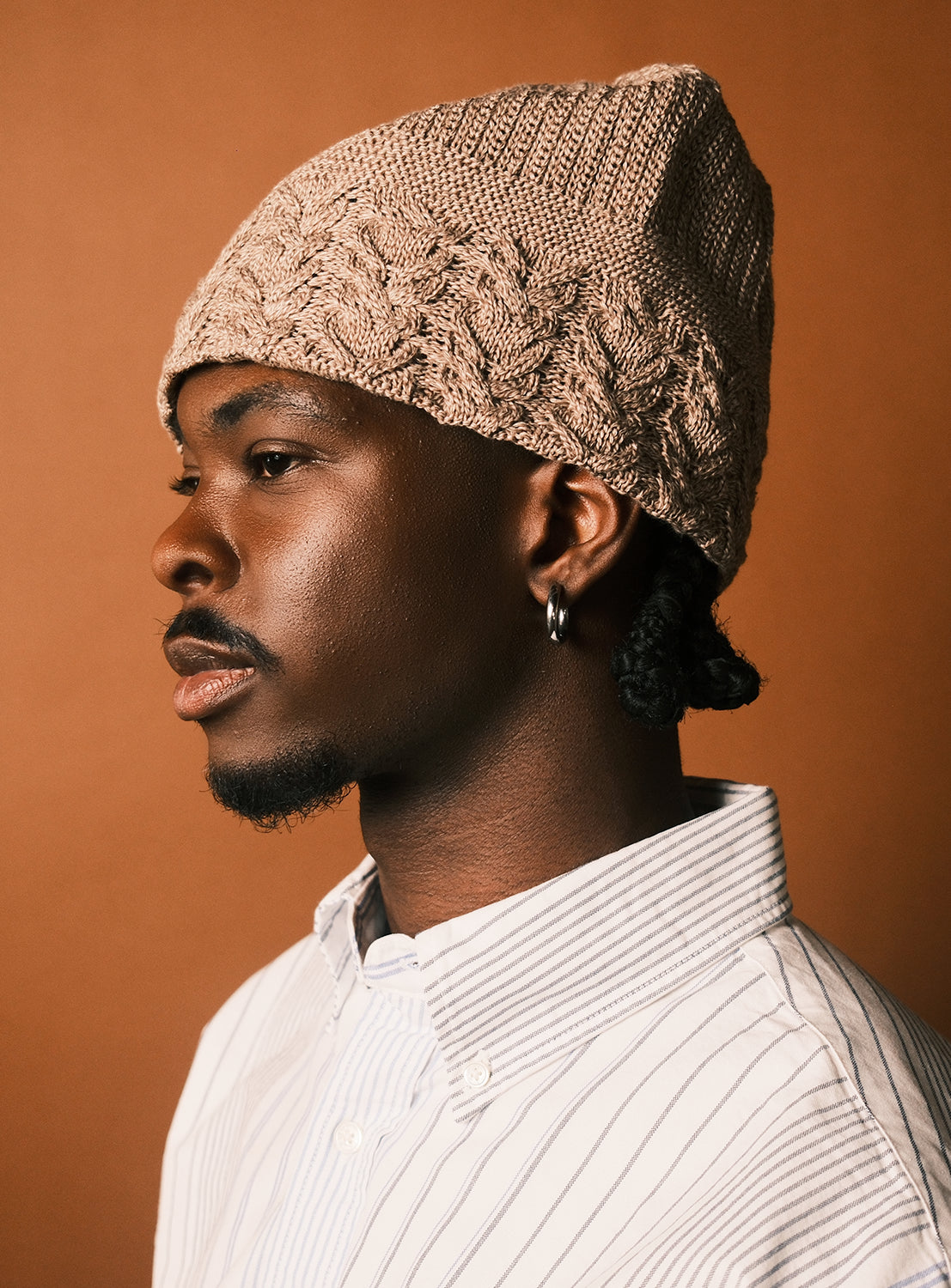 BEAMS Textured Knit Hat