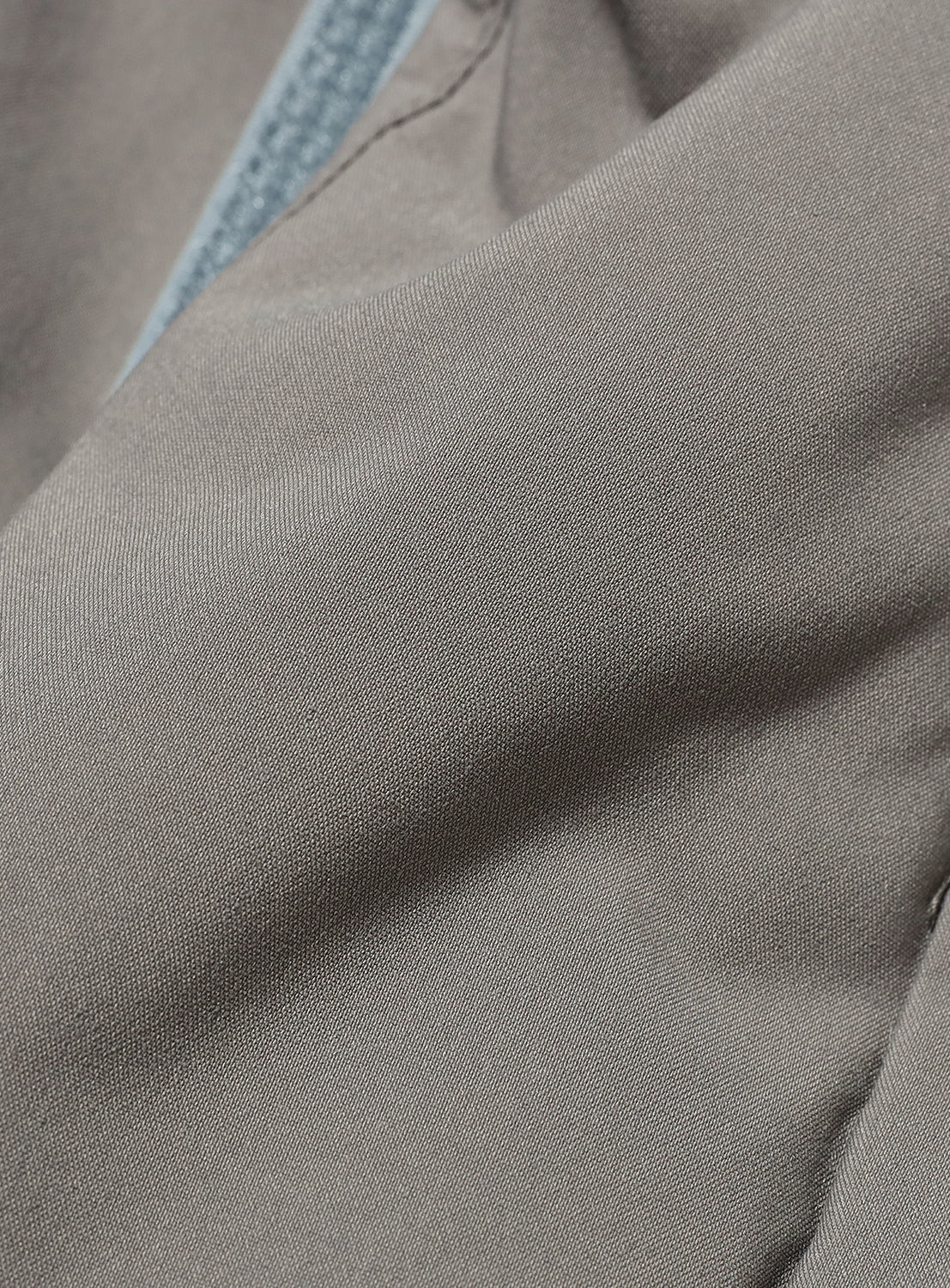 Close-up of gray fabric.