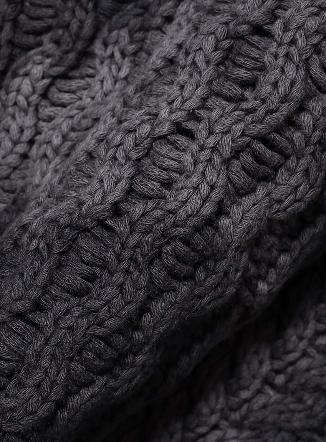 Wide Short Fit Aran Knit Shirt