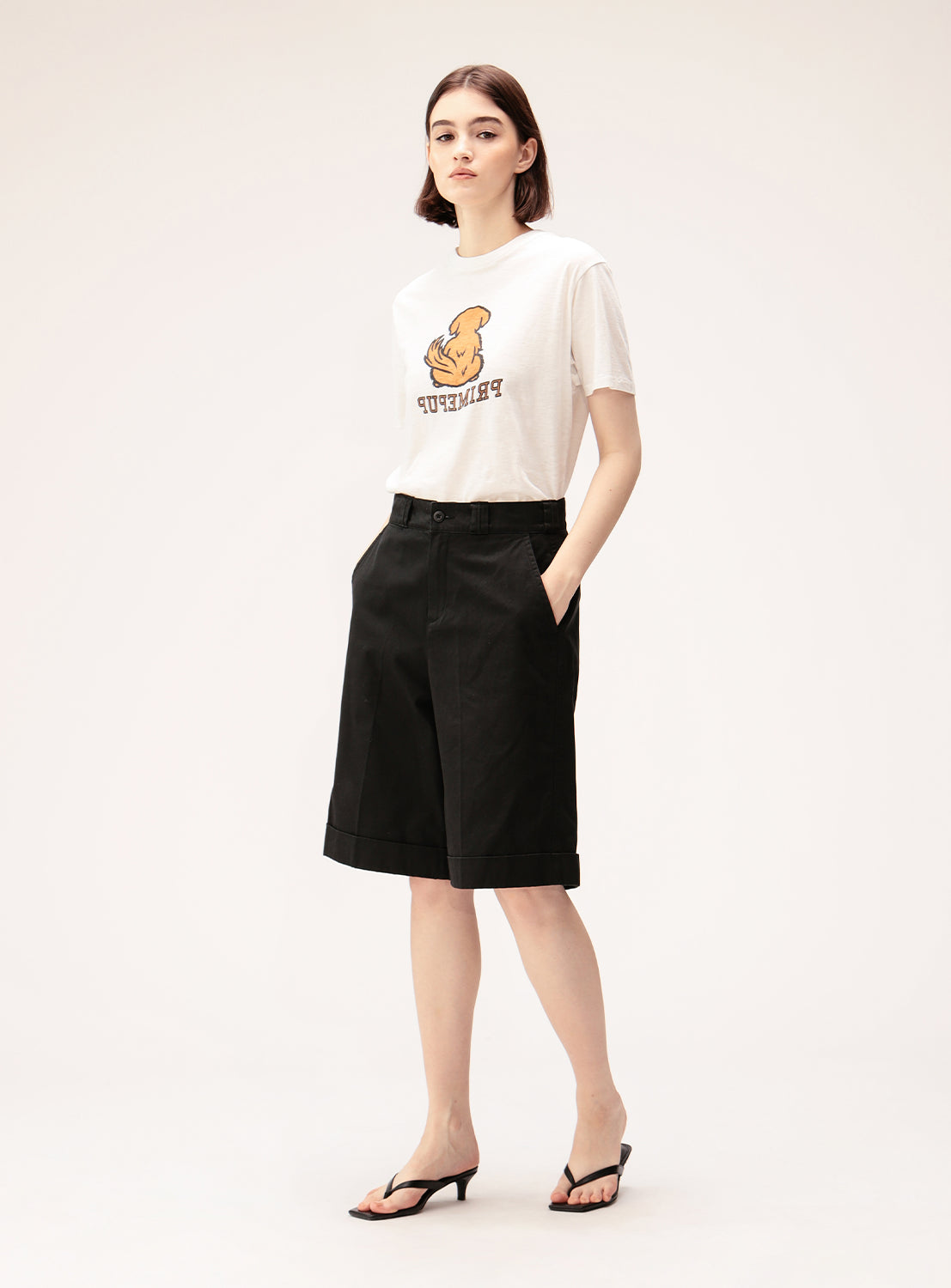 Classic Pleated Chino Shorts