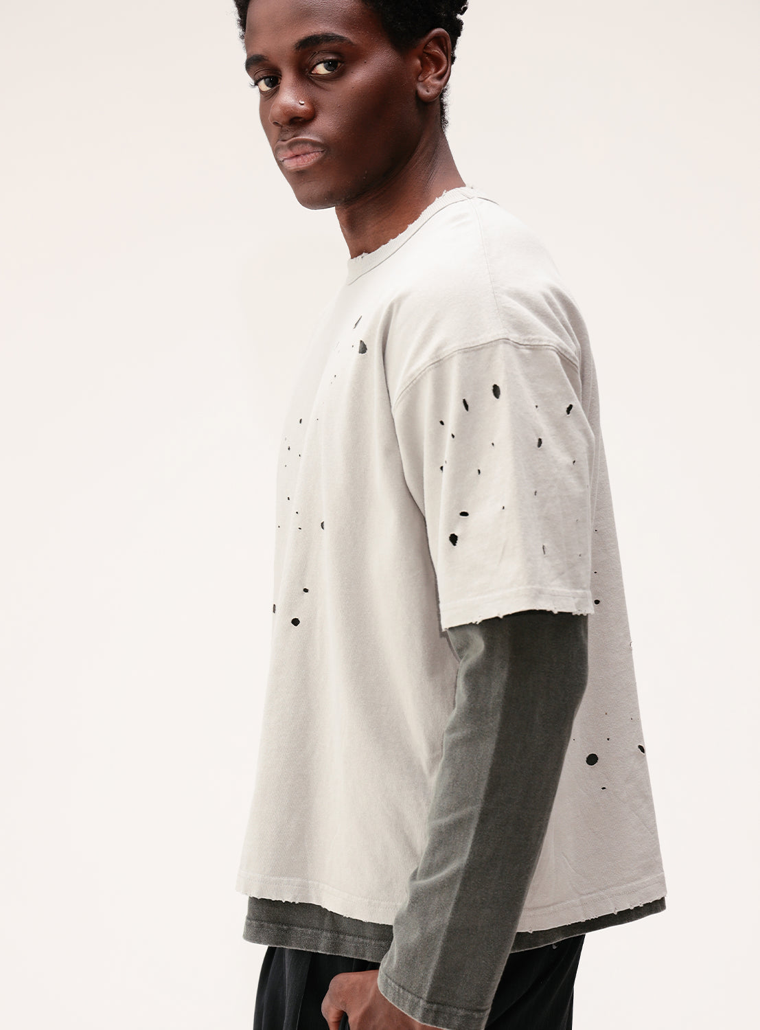 Distressed Layered T-Shirt