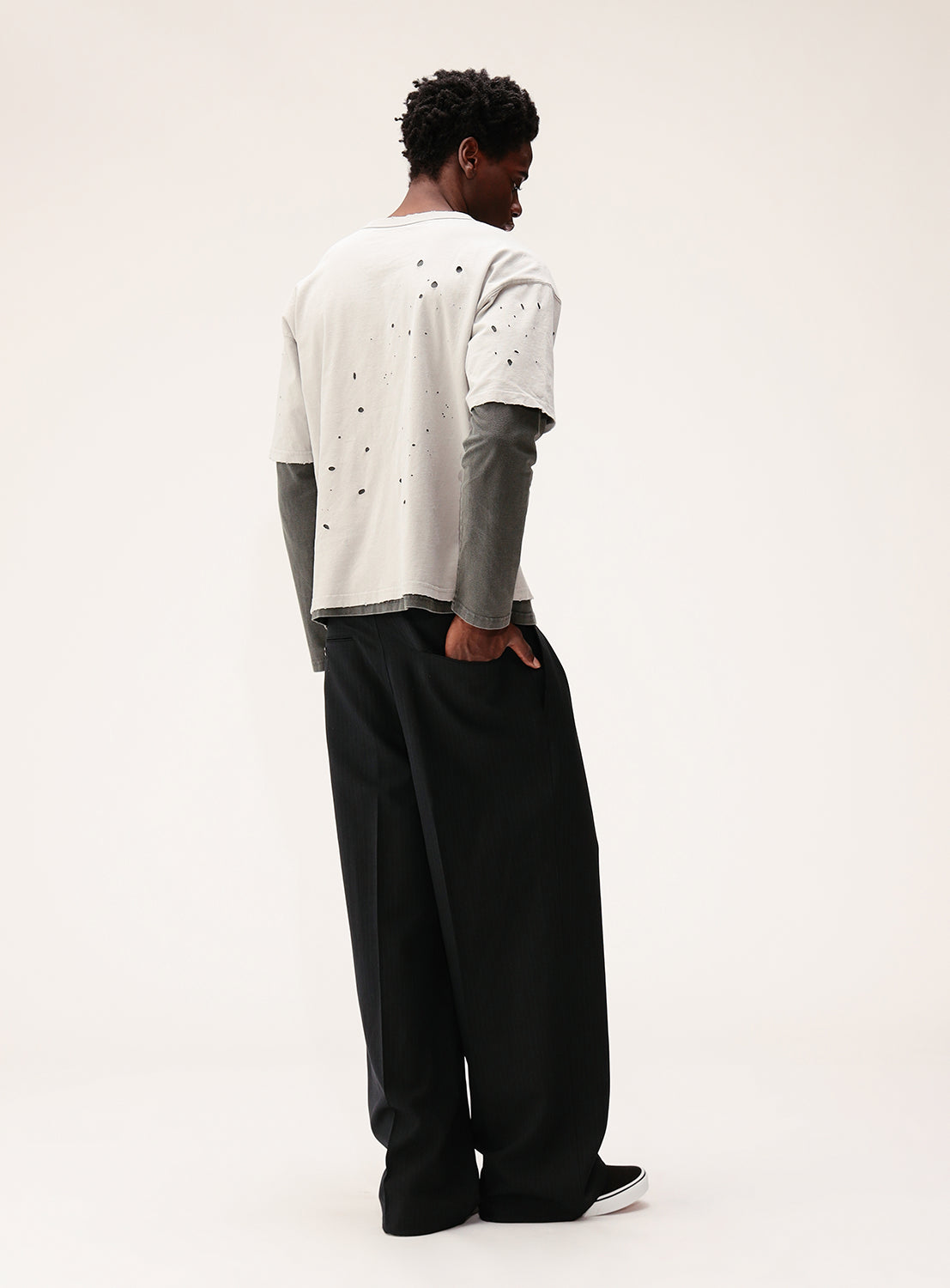 Distressed Layered T-Shirt