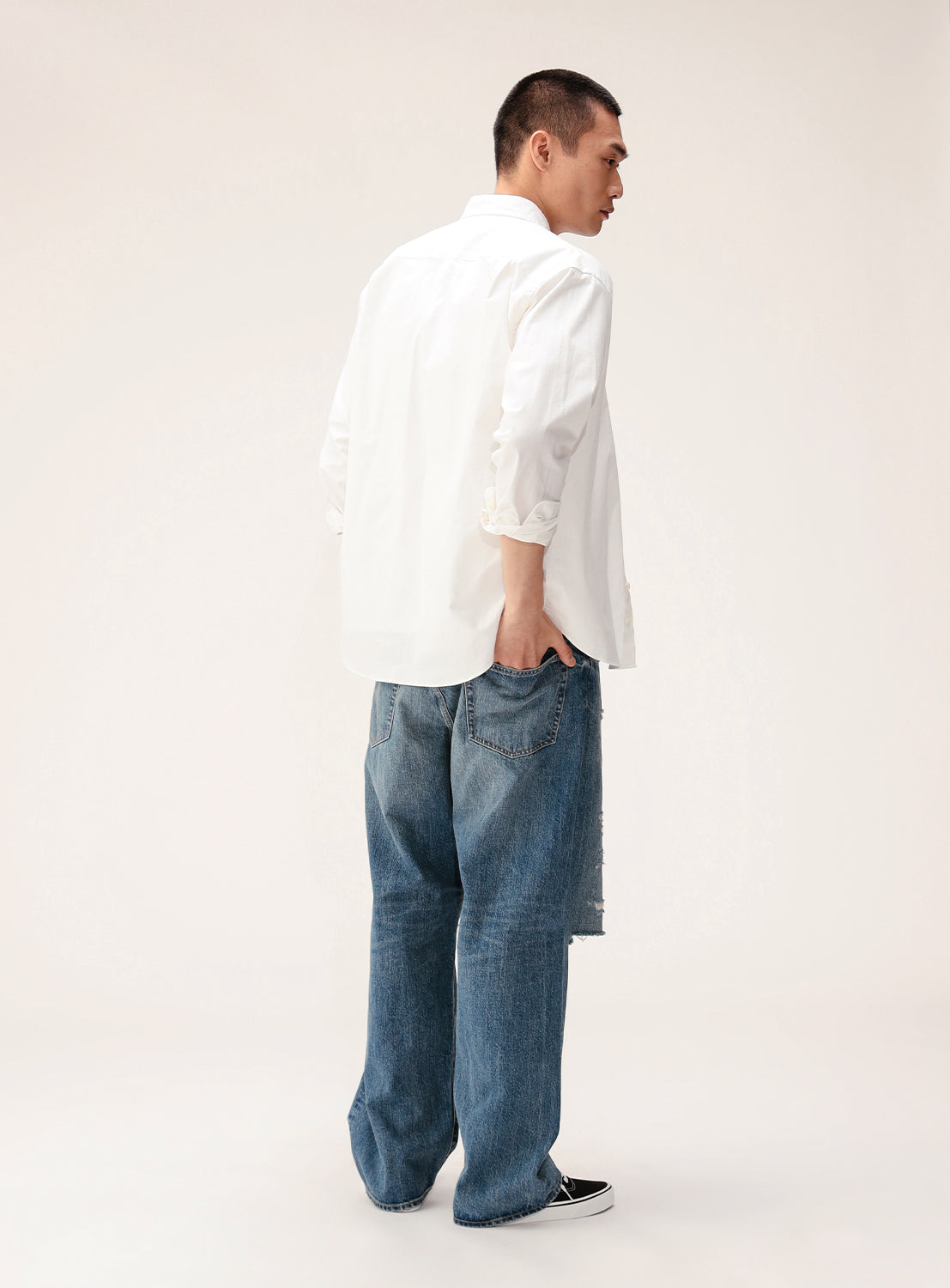 Stretch Oxford Mini Button-Down Shirt