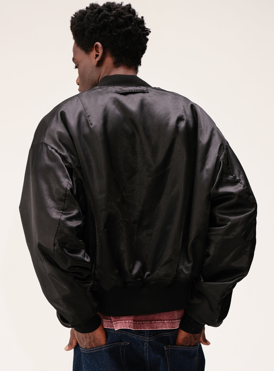 Reversible Faded Bomber Jacket