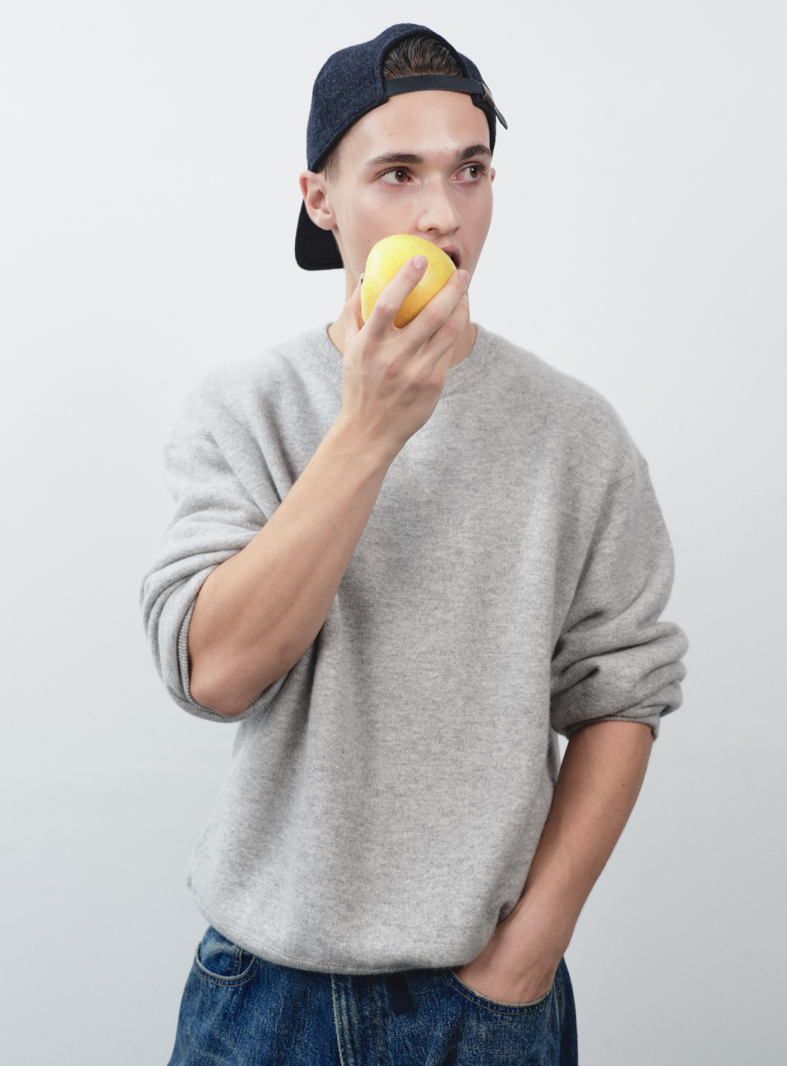 "the A" Wool Flannel Cap