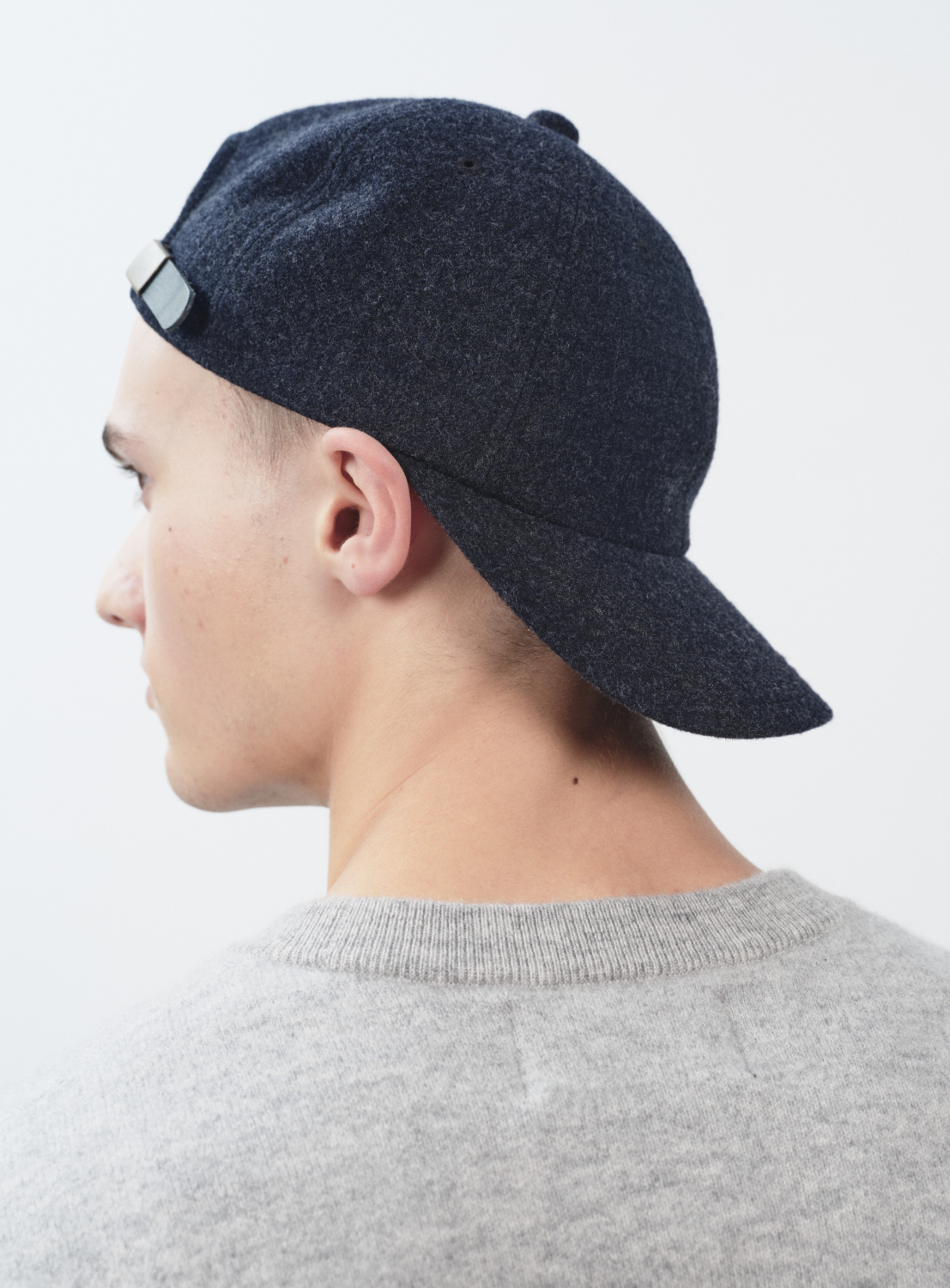 "the A" Wool Flannel Cap