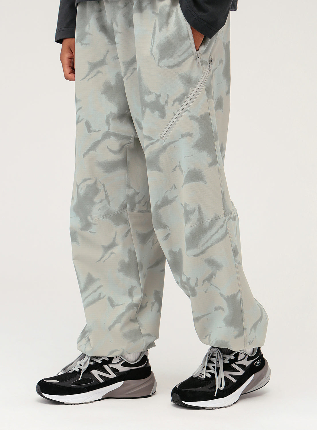 Camo Printed Zip Easy Pants