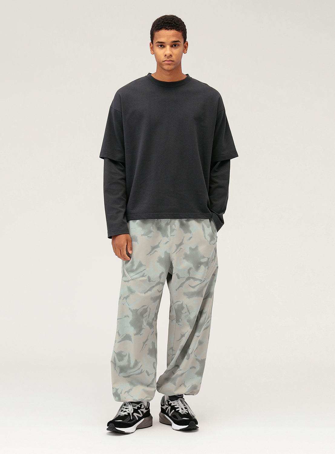 Camo Printed Zip Easy Pants