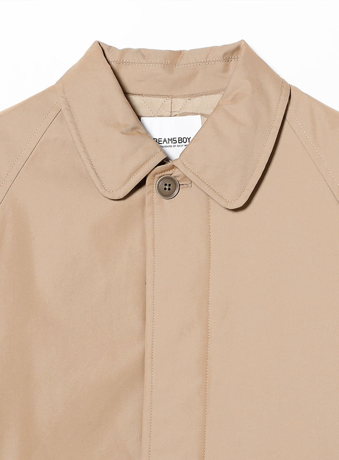 Chambray Stand Collar Coat