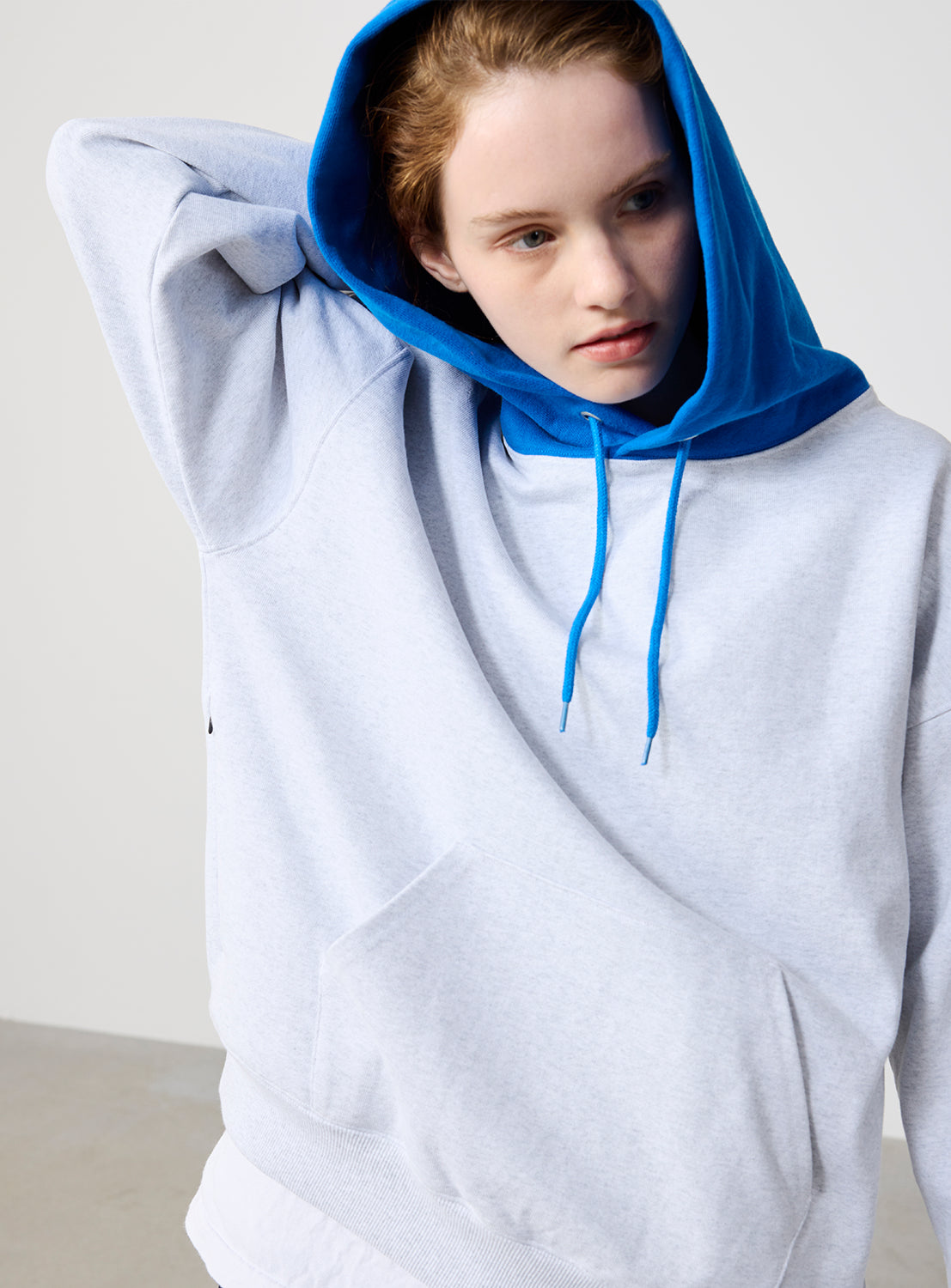 Color Block Heavyweight Fleece Hoodie