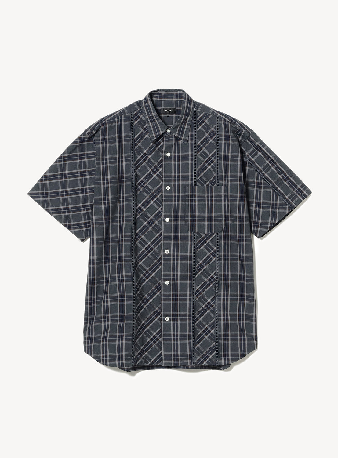 Lace Checkered Shirt BEAMS