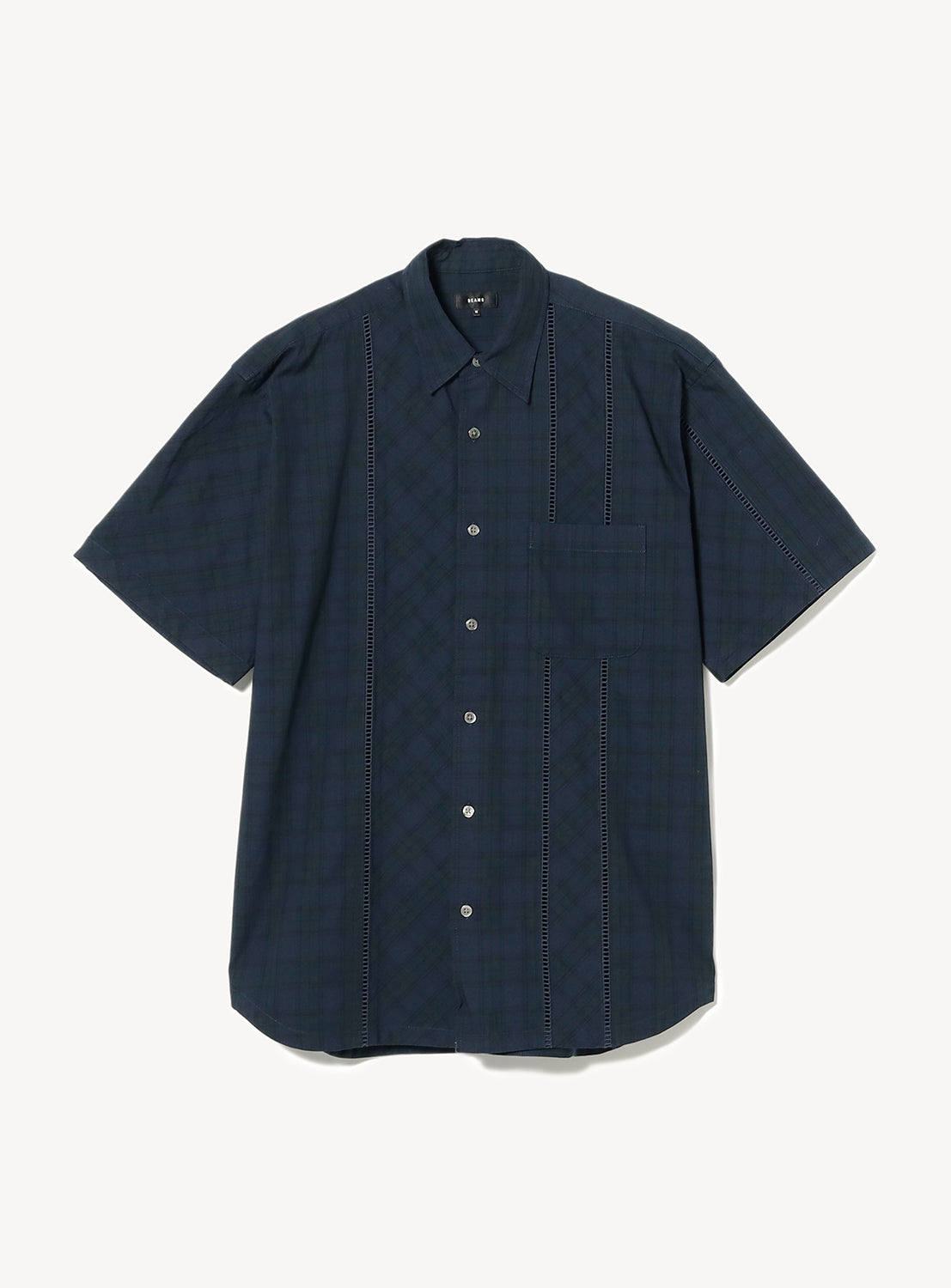 Lace Checkered Shirt BEAMS