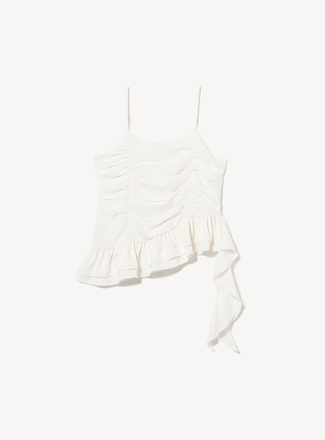 Asymmetric Ruffle Hem Camisole Top