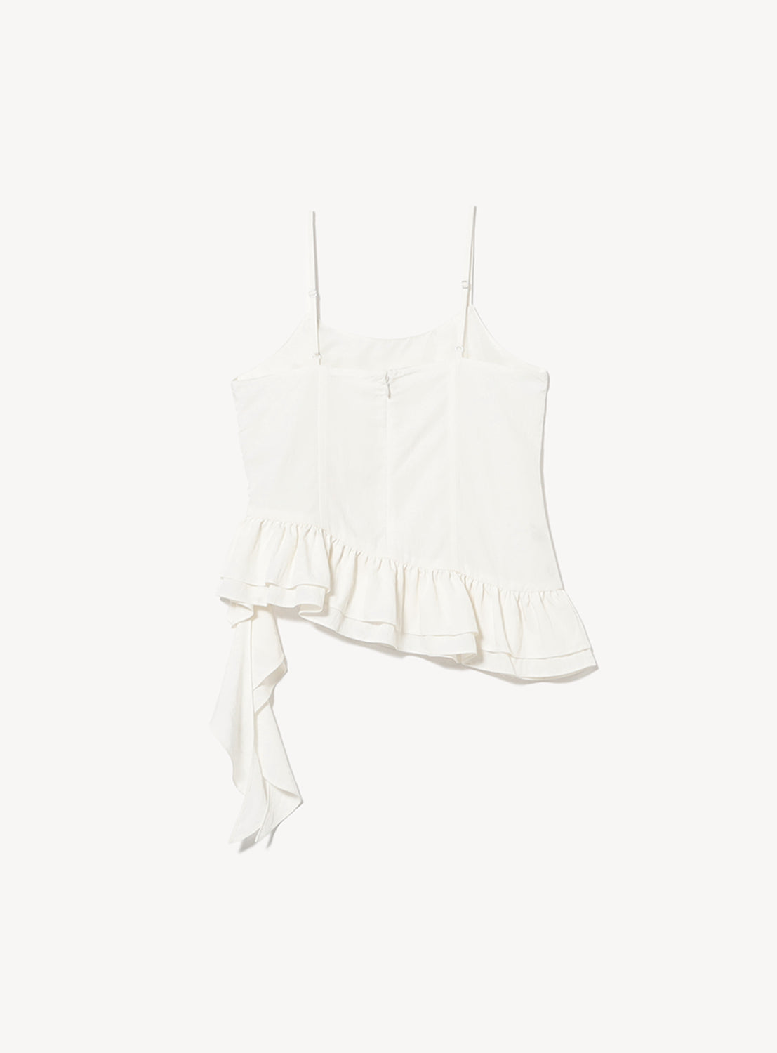 Asymmetric Ruffle Hem Camisole Top