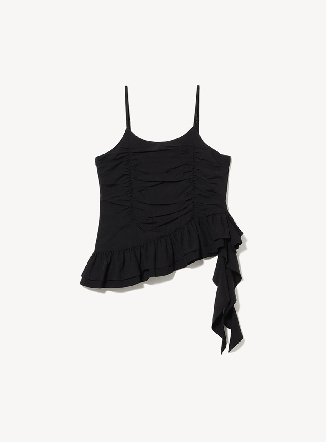 Asymmetric Ruffle Hem Camisole Top